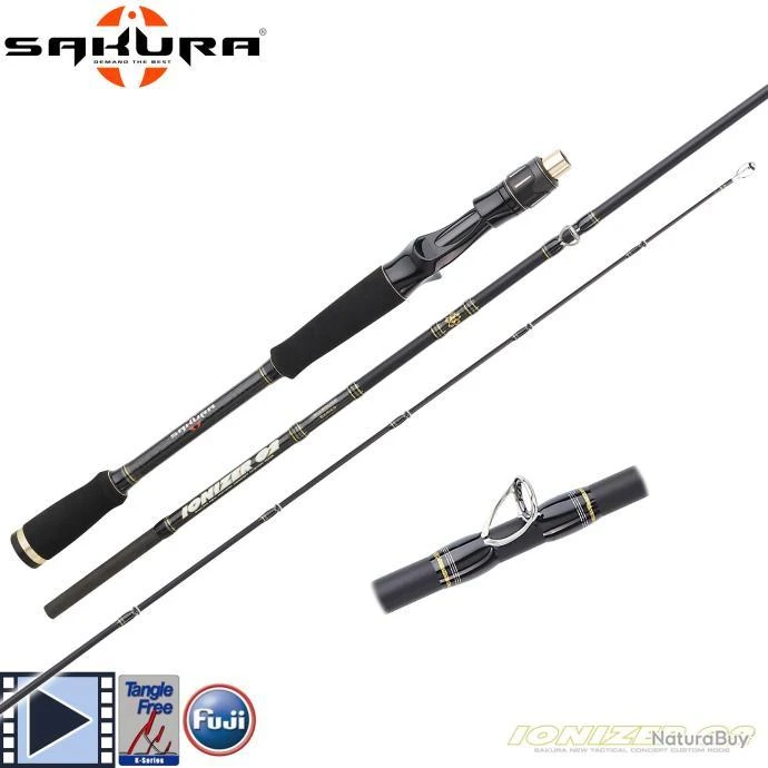 Canne Casting Sakura Ionizer G2 Alround INCGA 712 H 2.16m 14-50g 3 Canne Casting Sakura Ionizer G2 Alround INCGA 712 H 2.16m 14-50g