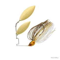 Leurre Sakura Cajun Spinnerbait Double Willow 3/4 Oz - 21g Golden Shiny