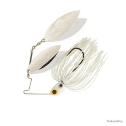Leurre Sakura Cajun Spinnerbait Double Willow 3/4 Oz - 21g KICKER WHITE