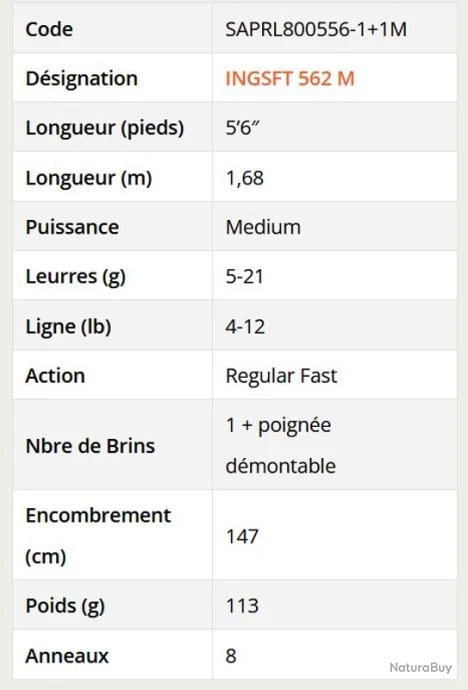 Ionizer G2 1.68 M 5-21 G INGSFT 562 M Canne Float Tube Spin Sakura 4 Ionizer G2 1.68 M 5-21 G INGSFT 562 M Canne Float Tube Spin Sakura – Image 2
