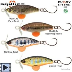 Leurre Sakura Phoxy Spybait 35 S 35mm 4.4g Real Life Fario Trout -Pêche Sportive-SAKURA 00002 Leurre Sakura Phoxy Spybait 35 S 35mm 4.4g Real Life Fario Trout