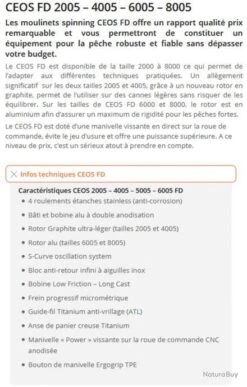 Moulinet Ceos 6005 FD Sakura 7 Moulinet Ceos 6005 FD Sakura -Pêche Sportive-SAKURA 00003 Moulinet Ceos 6005 FD Sakura