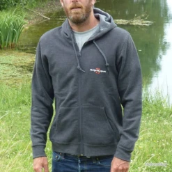 Veste à Capuche Hoodie Zip Sakura Logo Grey -Pêche Sportive-SAKURA 00003 Veste a capuche Hoodie Zip Sakura Logo Grey M