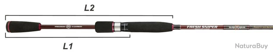 Canne Spinning Sakura Fresh Sniper 742 XH 14 - 70g 2m25 6 Canne Spinning Sakura Fresh Sniper 742 XH 14 - 70g 2m25 – Image 4