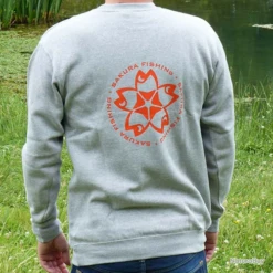 Sweat Shirt Sakura Logo Grey -Pêche Sportive-SAKURA 00004 Sweat Shirt Sakura Logo Grey M